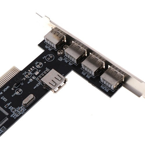 USB 2.0 4 Port 480Mbps High Speed VIA HUB PCI ControST8BDDB - Photo 6/12