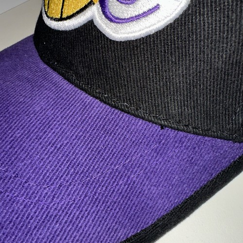 Vintage Los Angeles Lakers CORDUROY Hat. New W/ Tags. NBA. Purple/Black. LAL - Picture 2 of 8