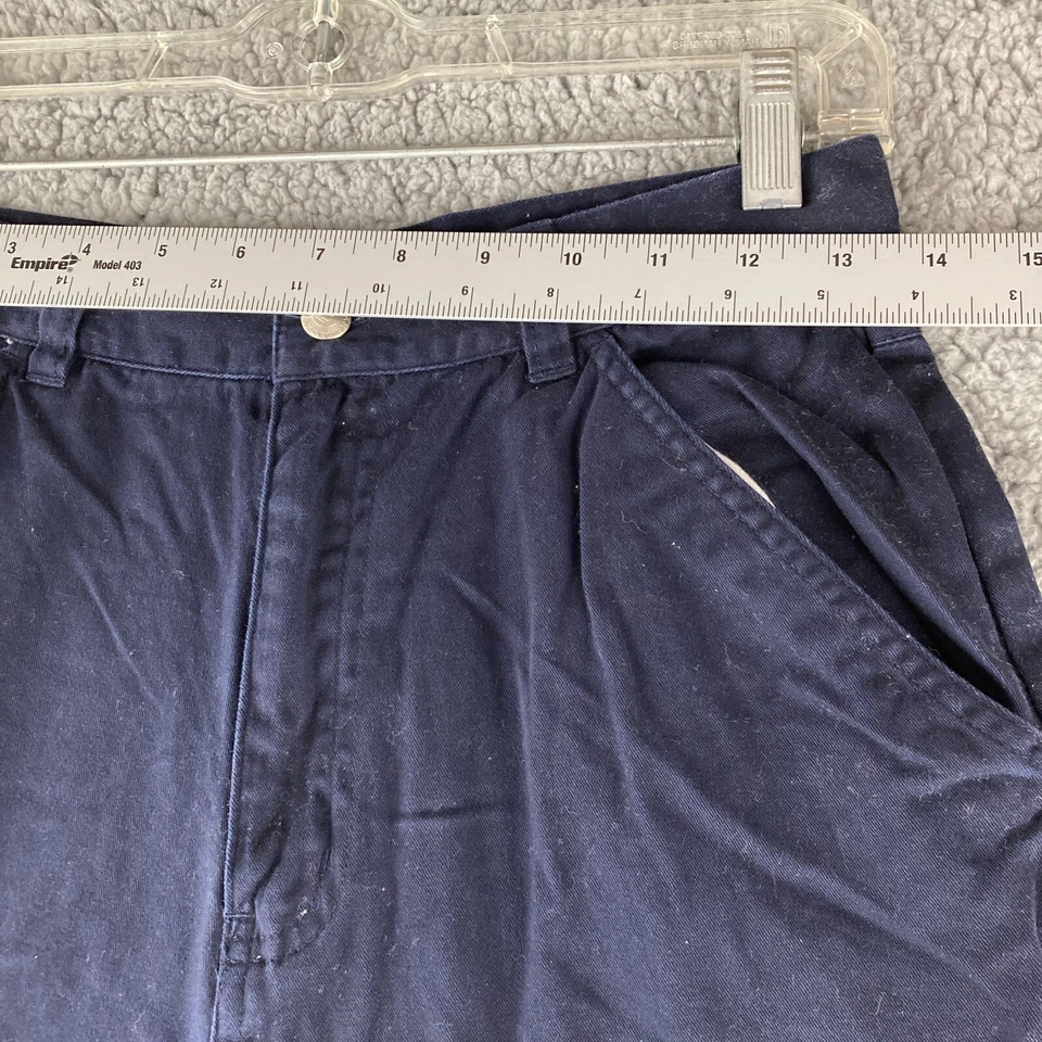 Pantalones Cortos Carga IZOD Niños Frente Plano Talla 16 Azul Marino 100% Algodón Foto 2 de 4