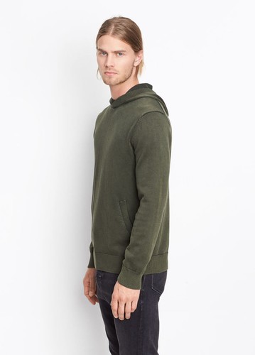 M265 NWT VINCE GARMENT DYED COTTON MEN HOODIE SIZE M $345 - Picture 2 of 3