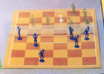 CHESS VOLLEY GAME ✱ Rare Vintage Check Ball Sport Playset Portugal 80´s ~  SEALED