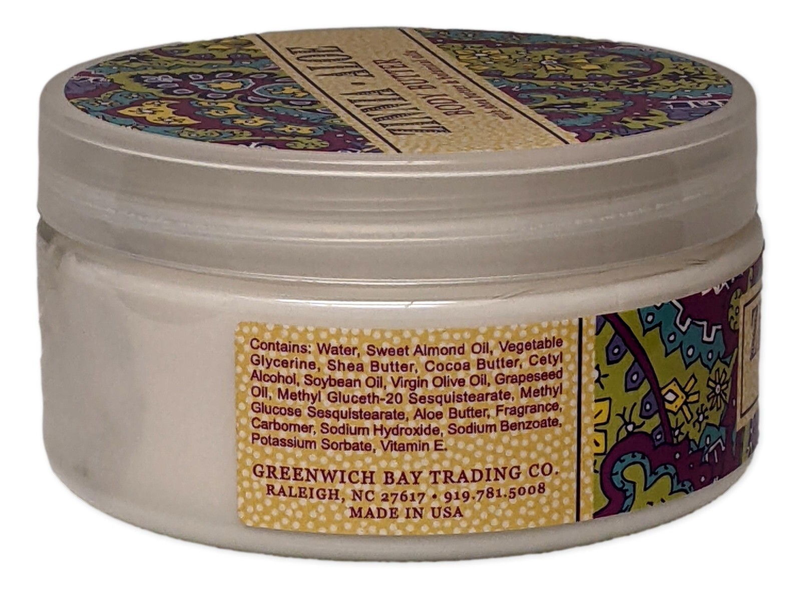 Greenwich Bay ZINNIA & ALOE Body Butter with Shea Butter, 8 oz.