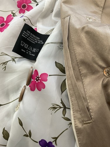 Gabardina impermeable forrada SB Fleet Street tostada talla M para mujer - Imagen 14 de 17