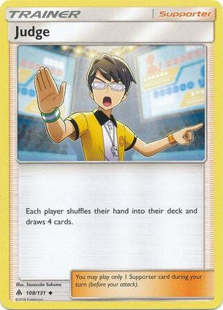 Judge 108/131 Uncommon - Pokemon Sun & Moon Forbidden Light Card - Picture 1 of 1