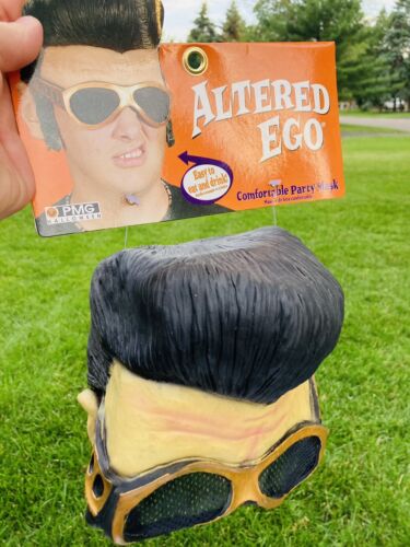 Vintage Elvis Presley Rubber Mask With Sideburns/Glasses 2002 Paper Magic NWT - Picture 2 of 9