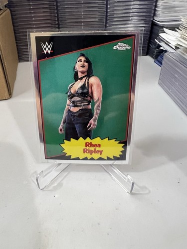 2025 Topps Chrome WWE #85TC-RR Rhea Ripley 1985 Topps Current Insert  - Picture 2 of 6