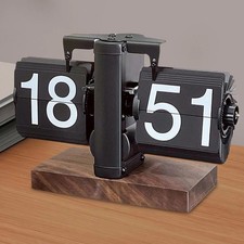 Retro-Flip-Uhr,Flip-Schreibtischuhr,Vintage-Tischuhr, mechanische Schreibtischuh