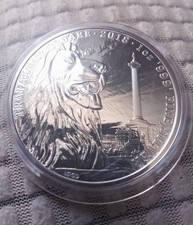 2018 Landmarks of Britain Trafalgar Square 1oz 999 Silver Coin.