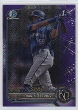 2022 Bowman Chrome Prospects Mega Box Purple Mojo Refractor Daniel Vazquez 7xr