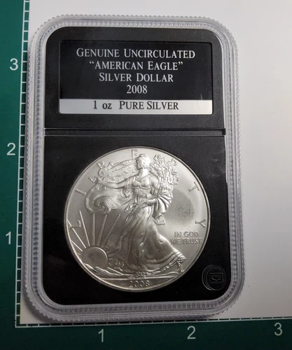 2008 Uncirculated American Eagle Silver Dollar. 1oz pure silver