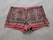 Denim  Supply Ralph Lauren Shorts Womens 27 Multicolor Embroidered Boho Tribal