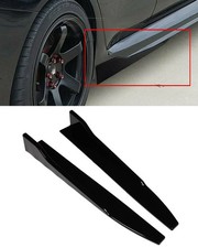 31 Universal Side Skirt Gloss Black Rocker Splitters Winglet Canard Diffuser