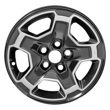 17x7.5 5 Spoke Refurbished Alloy Wheel Polished & Painted Matte-Black 560-96956