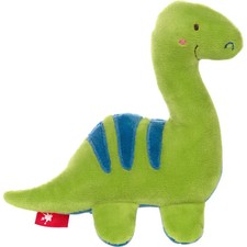 sigikid 42300 Baby Quietsche Dinosaurier, gr&uuml;n, Red Stars
