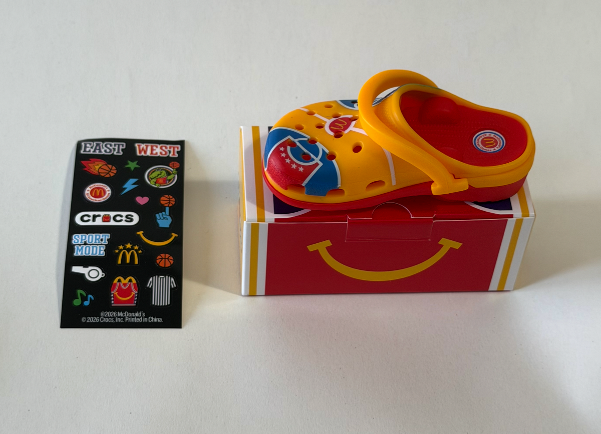2026 McDonald's x All American Game x Crocs Happy Meal Toys Set or