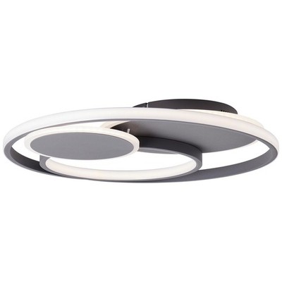 BRILLIANT Runda LED Deckenleuchte 50cm dunkelgrau matt | 1x LED integriert, 43W