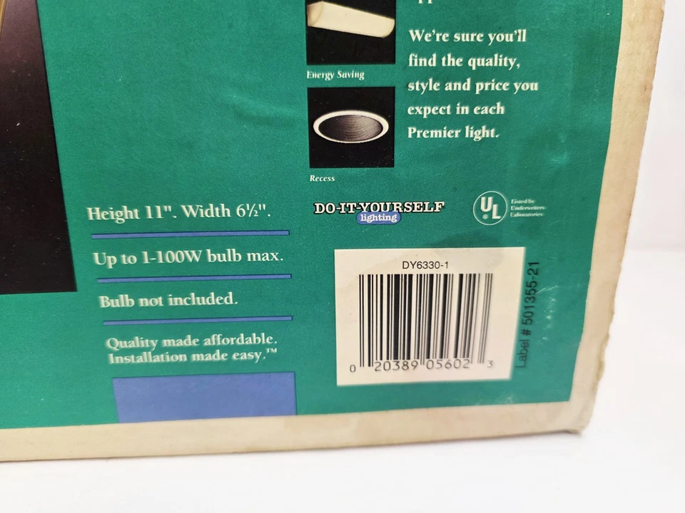 Luz de poste exterior Premier vintage de latón macizo con vidrio biselado nueva caja abierta nueva de colección Foto 4 de 4