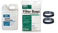 1 GAL KIRBY PET SHAMPOO, 2 UNIVERSAL HEPA BAG...