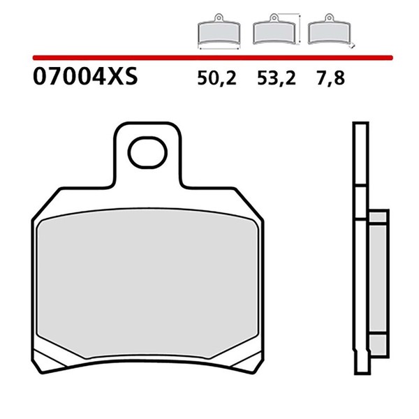 Brembo VORDERRADBREMSBELAGE-KIT Fur Piaggio X9 125 01-02-COD. 07004XS-image