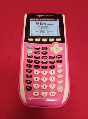 Texas Instrument 84 Plus Silver Edition graphing Calculator (Full Pink in color)