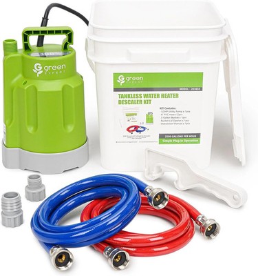 Tankless Water Heater Flushing Kit, 1/2HP High-Flow Pump (2500 GPH)