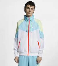 Nike Windrunner Giacca Uomo MEDIA Colorblock Giacca a vento con cappuccio AR2209-101