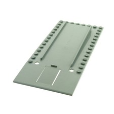1x Lego Bau Platte 8x18 alt-hell grau Oktagon L&ouml;cher Garagen Auffahrt 348 820a