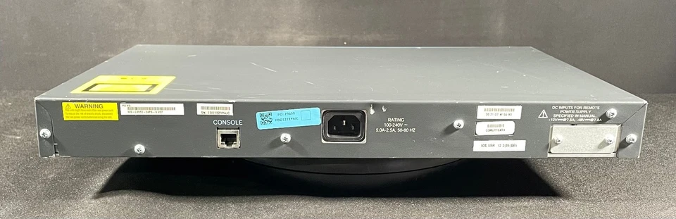 Cisco Catalyst 3560 WS-C3560-24PS-S 24 Port PoE  Switch - Same Day Shipping - Image 3 of 4