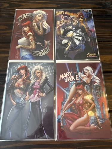 Marvel Comic Book Lot: Mary Jane & Black Cat Beyond #1 J. Scott Campbell A B C D