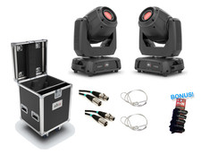 2 Chauvet DJ Intimidator Spot 375ZXs  Road Case Bundle