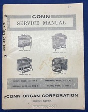 Original Conn Organ Service Manual / 543 551 633 641 Type 1 -- CS2