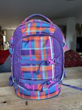 Satch Pack Schulranzen RUCKSACK ORANGE KARO TROPIC THUNDER 5. Klasse Schule