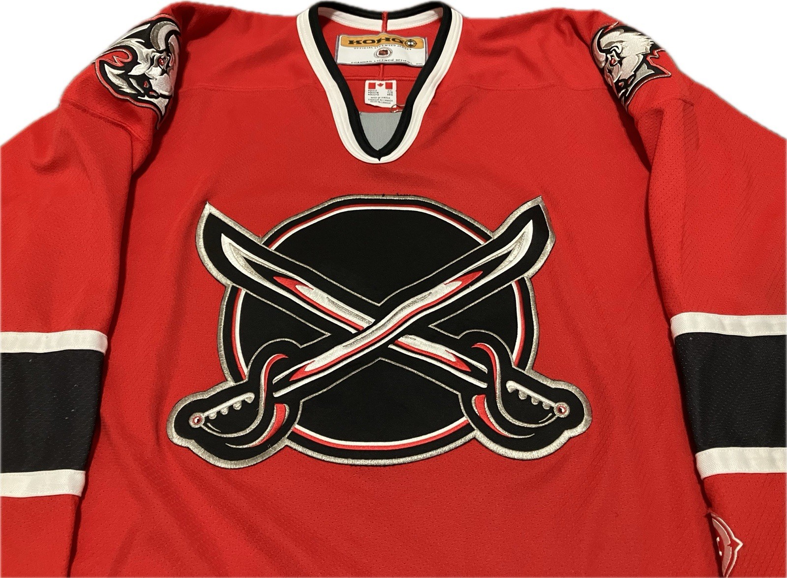 Buffalo Sabres "Butterknives" Alt Blank KOHO NHL Hockey Jersey Size 2XL