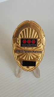 Smith & Warren Securitas Security Officer Badge Pin Security Guard Collectible