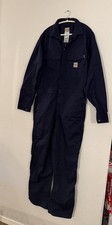 Carhartt FR Coveralls FRX010 DNY NavyBlue Men's 42 Tall Flame Resistant CAT 2