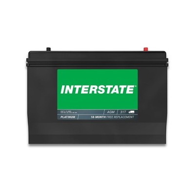 Interstate Batteries Marine Deep Cycle Battery 12V 100Ah 925CCA (31-AGM5) Pur...