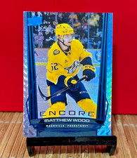 2025-26 Upper Deck #E-120 Matthew Wood Encore Blue RC