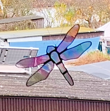 Bleiverglasung Fensterbild Suncatcher Libelle in Tiffany