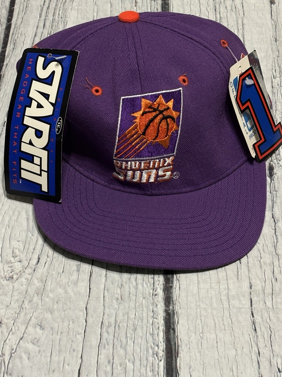 Vintage Phoenix Suns Starter Starfit Stretch Fitted Cap Hat NOS 6 
