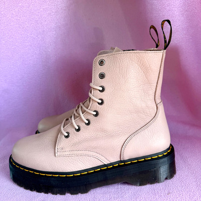 Dr. Martens Jadon III Vintage Taube Leder Pisa EU 48 UK 13 Plateau Boot Stiefel