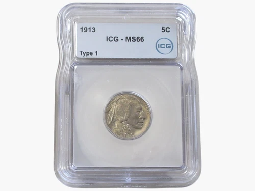 1913 BUFFALO NICKEL ICG MS 66 ICG TYPE 1 STUNNING COIN