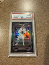 2022 PANINI CHRONICLES BLACK BROCK PURDY GREEN PRIZM #’d /49 RC ROOKIE PSA 10