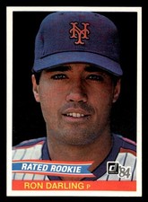 1984 Donruss - Rated Rookie Ron Darling #30 No Card Number on Back (RC) . rookie card picture