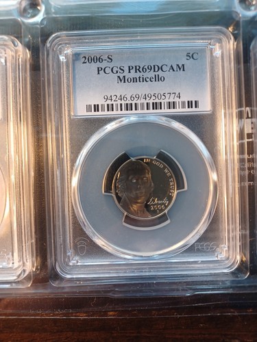 2006s silver 5 state 25c, 50c,10c,5c,1c pcgs pr69 dcam- 9 slab display w/ binder - Picture 13 of 23
