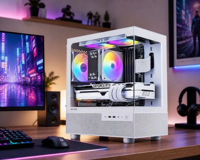 ARGB Gaming Desktop i7 PC Up to 64GB RAM 1TB SSD RTX 5060 Win11 Wifi