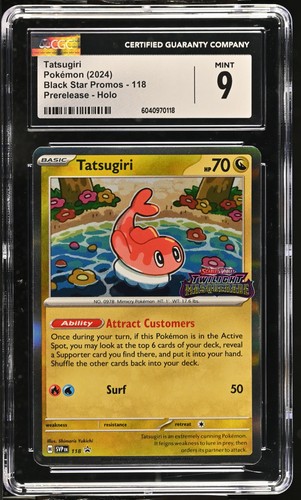 Tatsugiri graded CGC 9 for sale on eBay