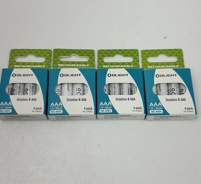 Olight Ostation B AAA 4 Pack Batteries- Lot Of 4