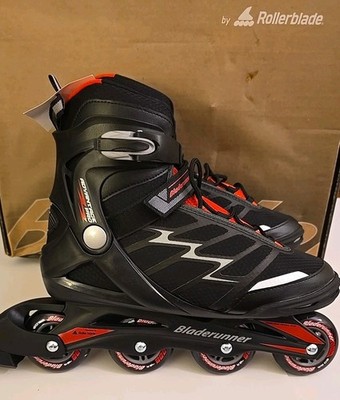 New Bladerunner Advantage Pro XT Inline Skates Men s 12 Rollerblades Black Red 8