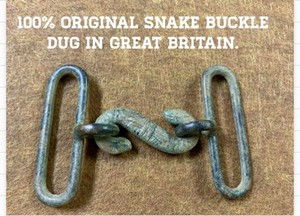 100% Original Snake ( Serpent) Buckle. Dug In Great Britain 