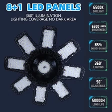Garage Light 9000000LM Deformable LED Super Bright Bulb Work Ceiling Lights